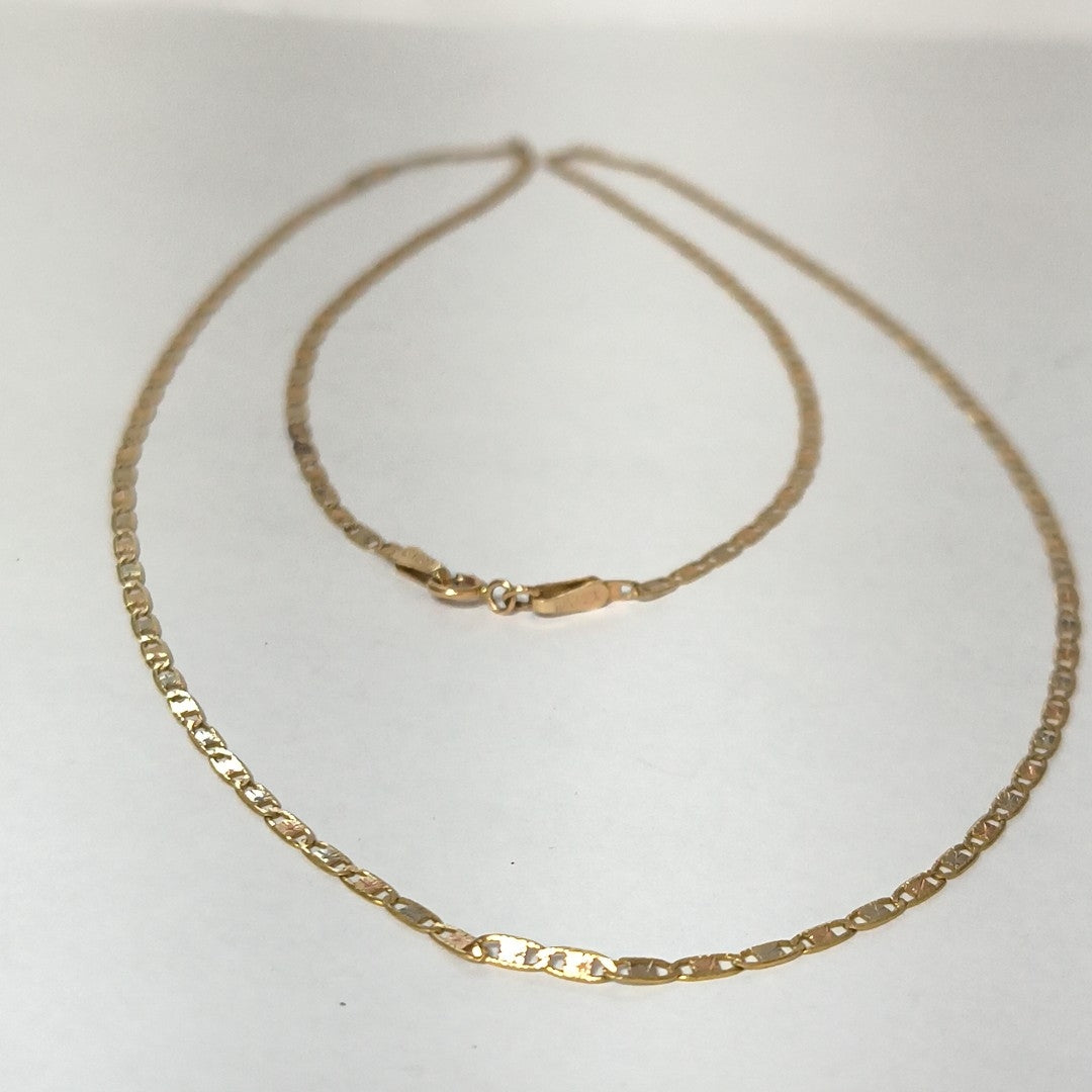 CADENA ORO COMBINADO 10 K 2.6 GRMS (SEMINUEVO)