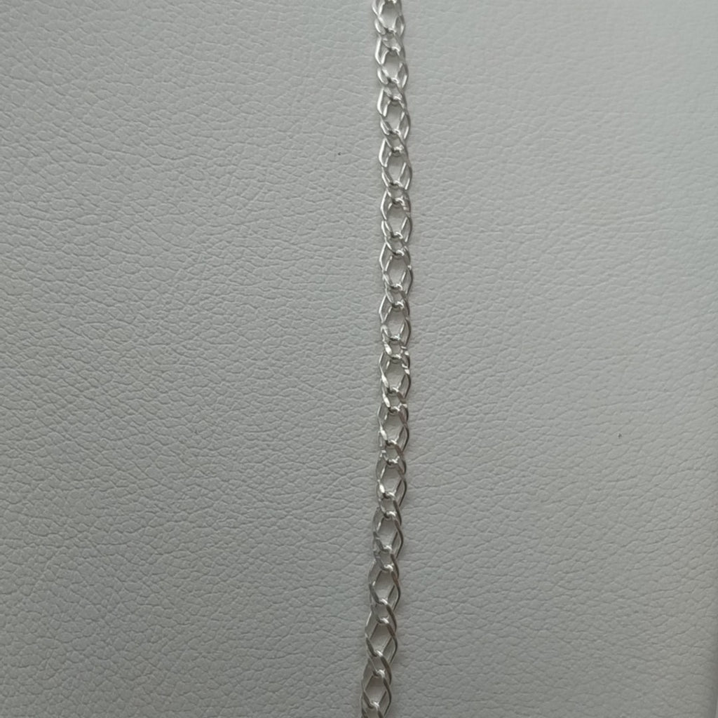 CADENA DOBLE ESLABON PLATA .925 55 CM 4.03 GR (NUEVO)
