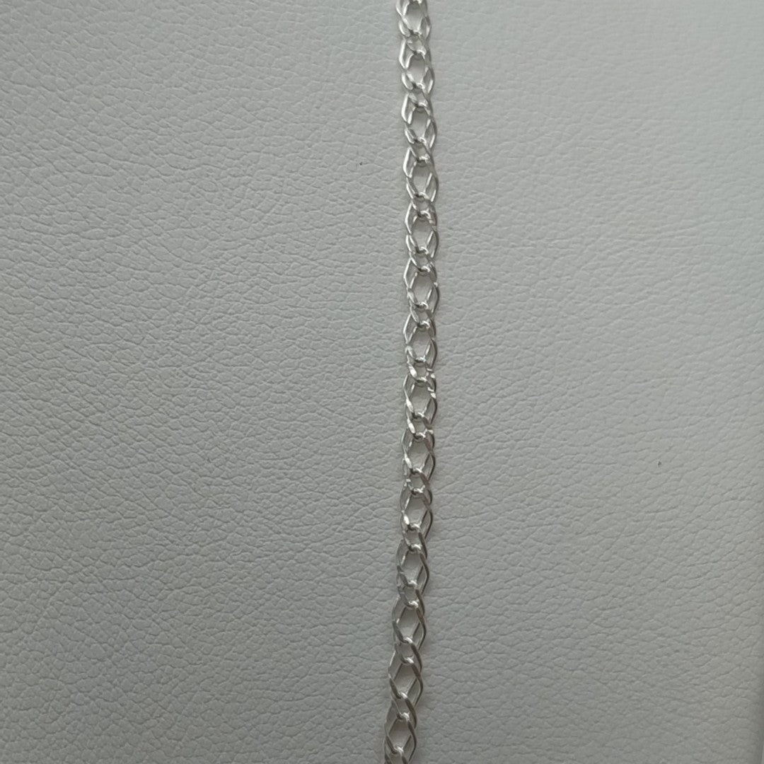 CADENA DOBLE ESLABON PLATA .925 55 CM 4.03 GR (NUEVO)