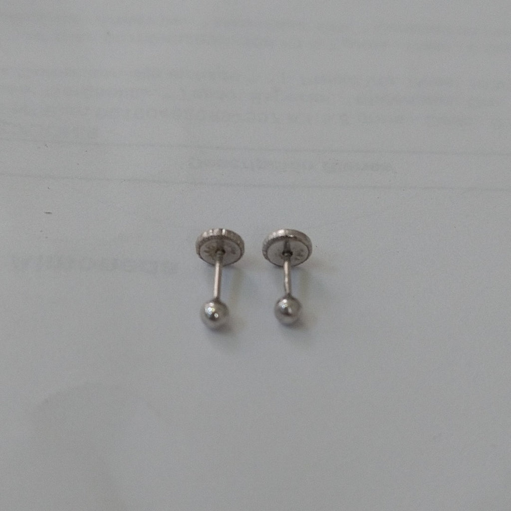 BROQUELES PAR ORO BLANCO 14 K 0.2 GRMS (SEMINUEVO)