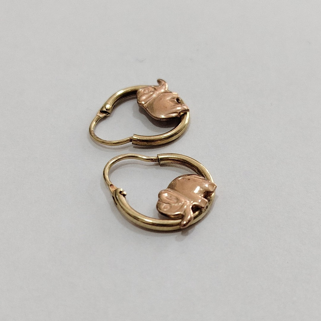 ARRACADAS PAR ORO 14 K 1.6 GRMS (SEMINUEVO)