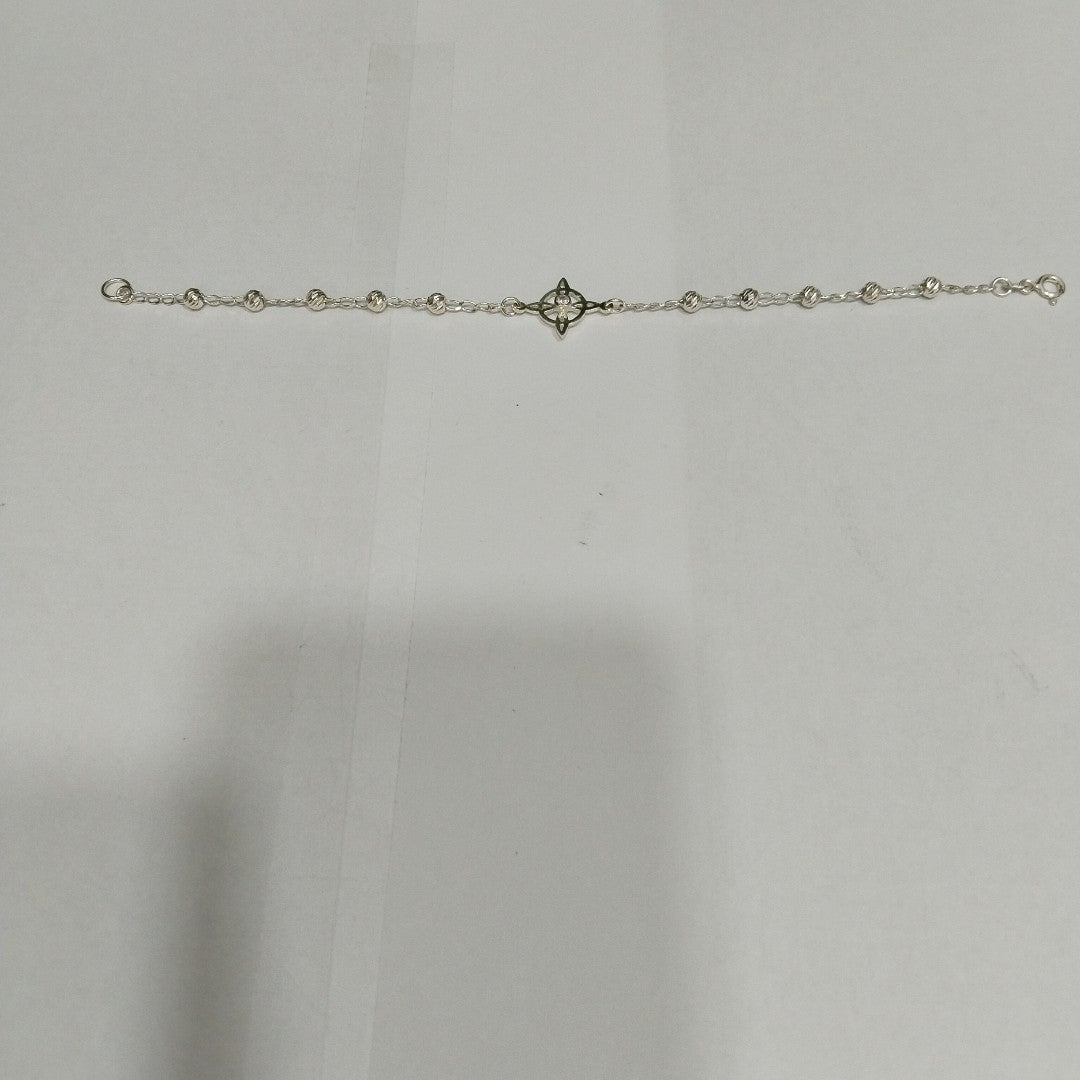 PULSERA TEJIDO ESPECIAL PLATA .925 18 CM 2.8 GR (NUEVO)