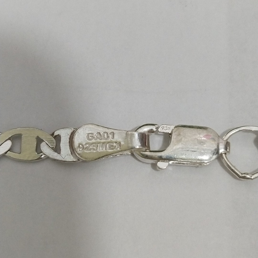 PULSERA TEJIDO GUCHI PLATA .925 18 CM 3.4 GR (NUEVO)