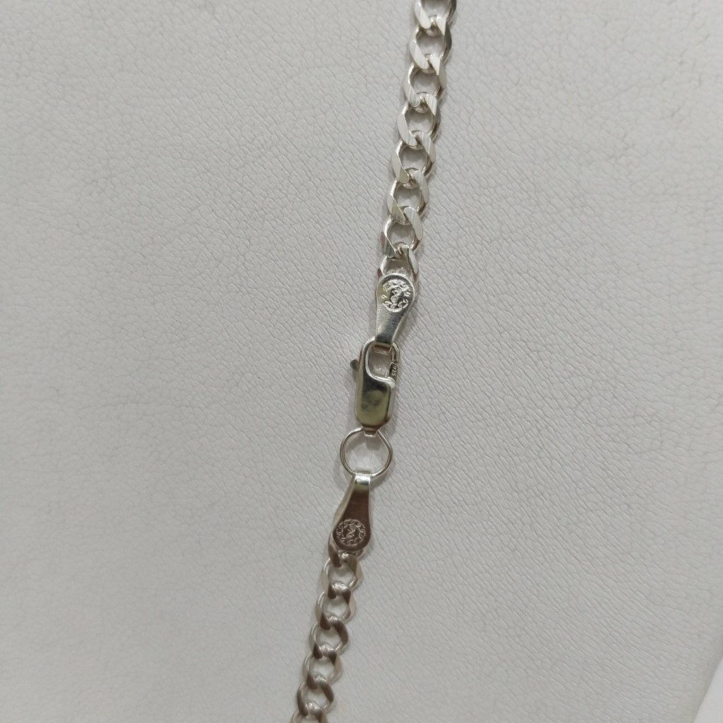 CADENA TEJIDO BARBADO PLATA .925 60 CM 13 GR (NUEVO)