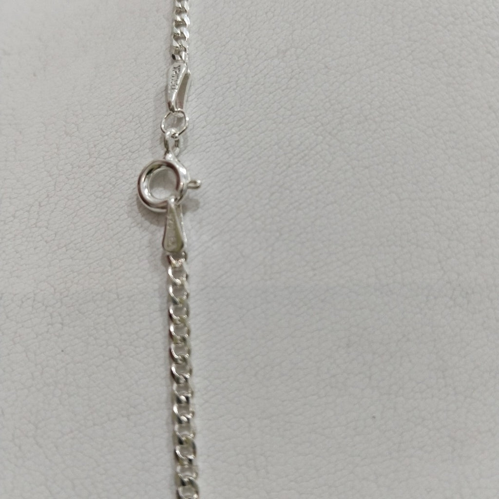 CADENA TEJIDO BARBADO PLATA .925 60 CM 5.7 GR (NUEVO)