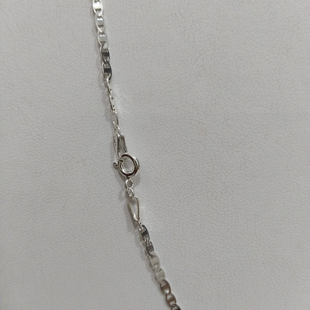 CADENA TEJIDO ESPEJO PLATA .925 55 CM 3.8 GR (NUEVO)