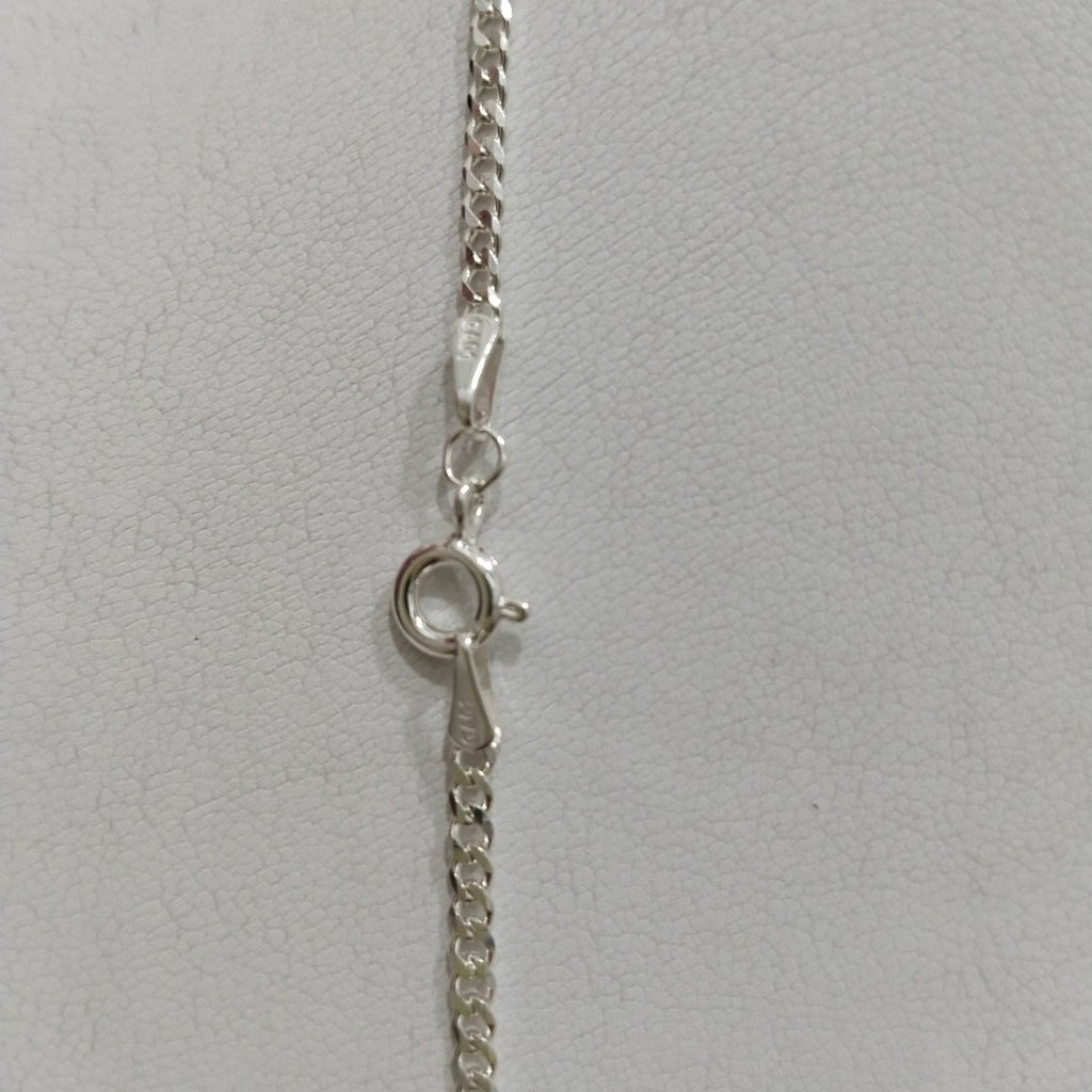 CADENA TEJIDO BARBADO PLATA .925 60 CM 5.6 GR (NUEVO)