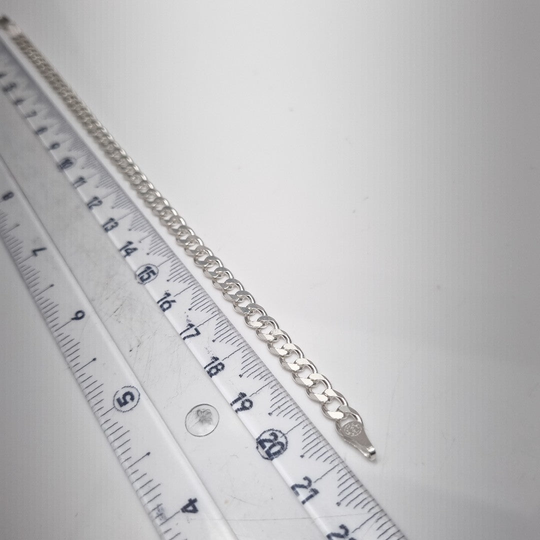 PULSERA BARBADA PLATA .925 21 CM 7.13 GR (NUEVO)