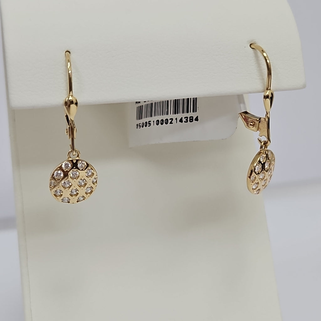 BROQUELES ORO 14K 2.4 (NUEVO)