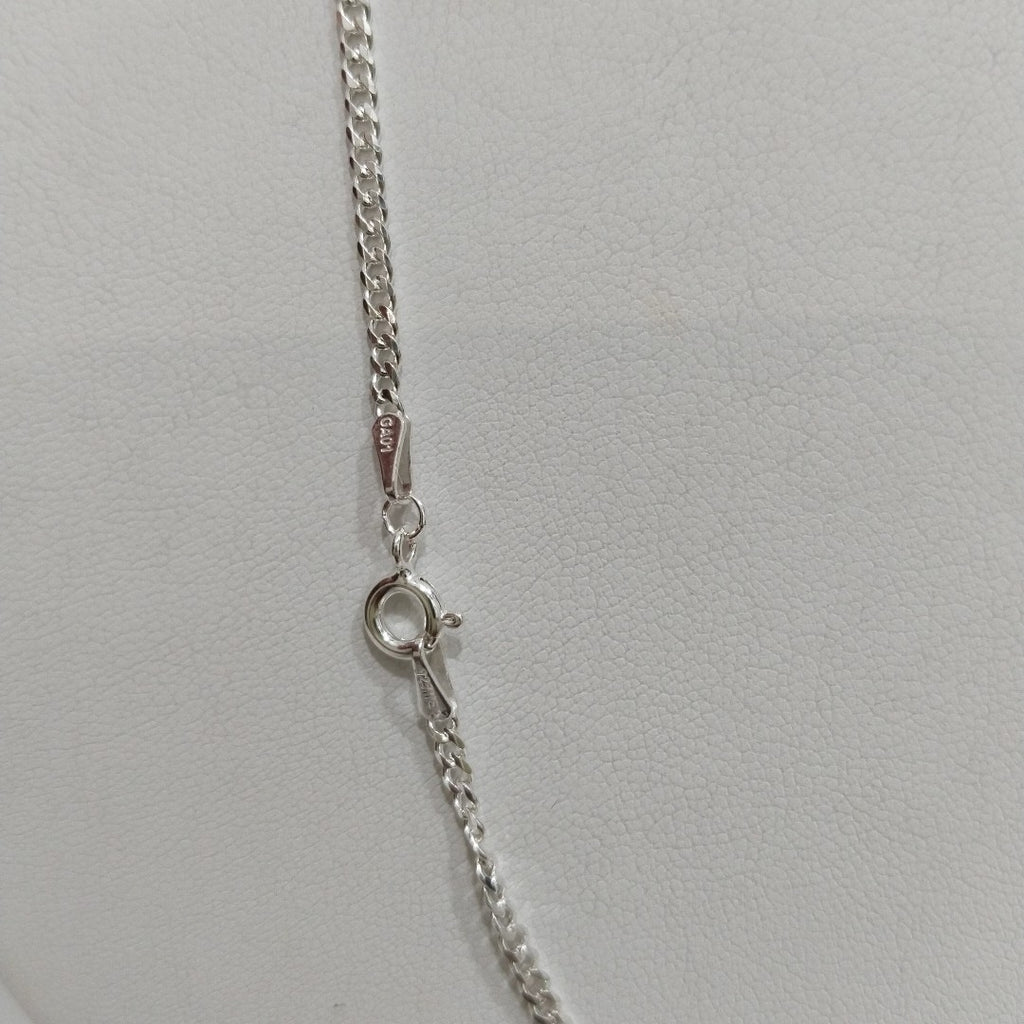CADENA TEJIDO BARBADO PLATA .925 55 CM 5.3 GR (NUEVO)