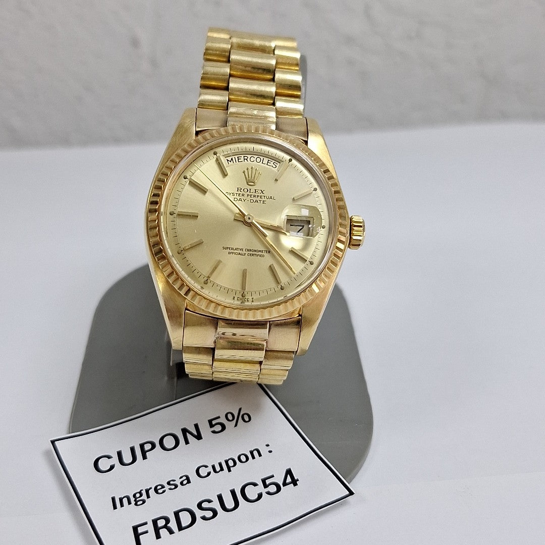 RELOJ CAJA Y PULSO ORO ORO 18 K 118.2 GRMS (SEMINUEVO)