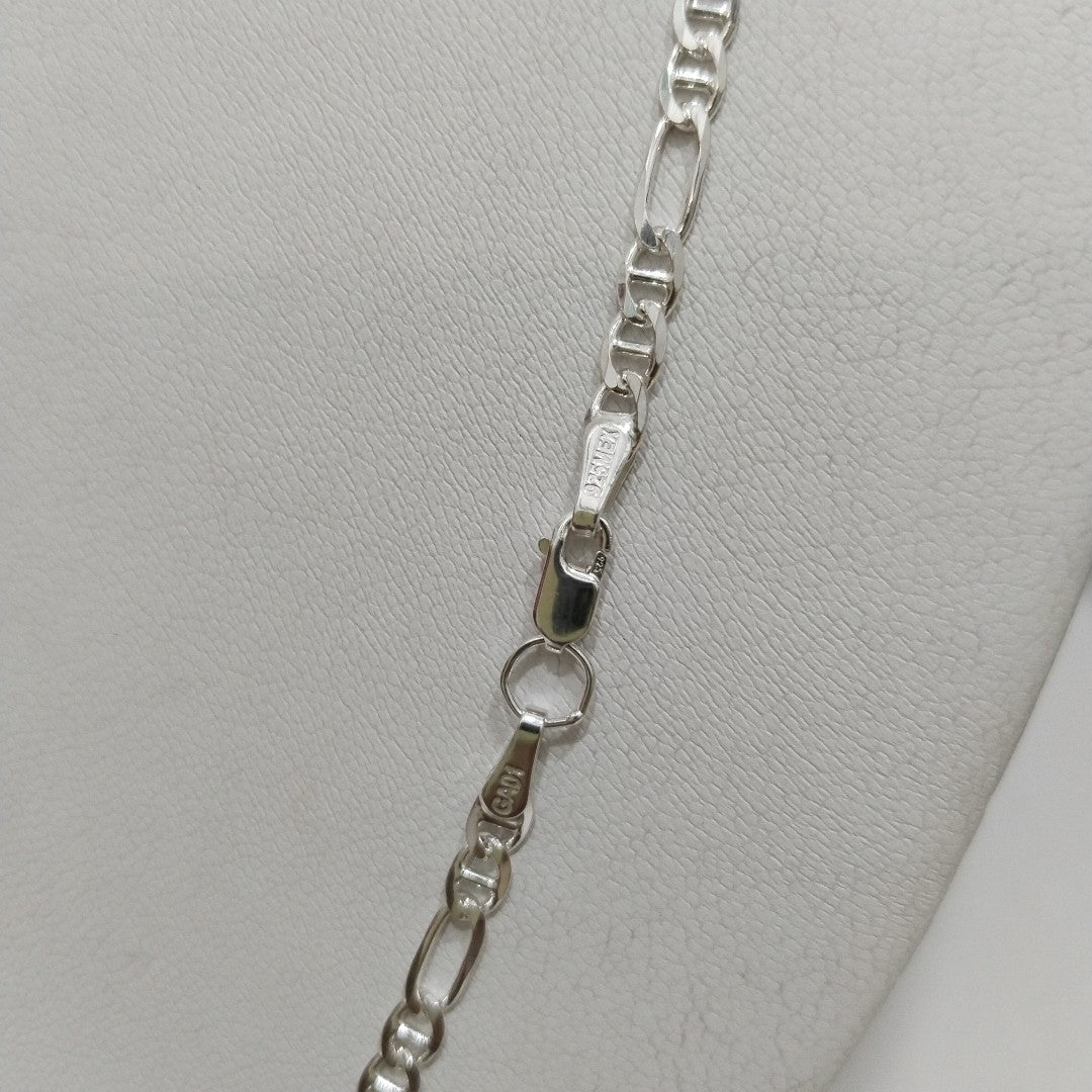 CADENA TEJIDO MARINERO PLATA .925 55 CM 7.9 GR (NUEVO)