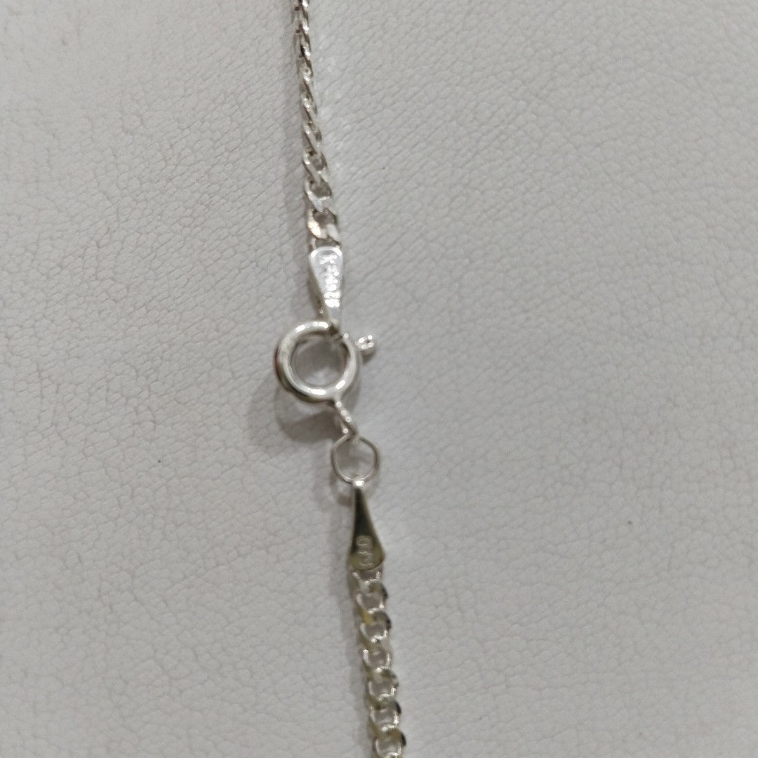 CADENA TEJIDO BARBADO PLATA .925 60 CM 5.7 GR (NUEVO)
