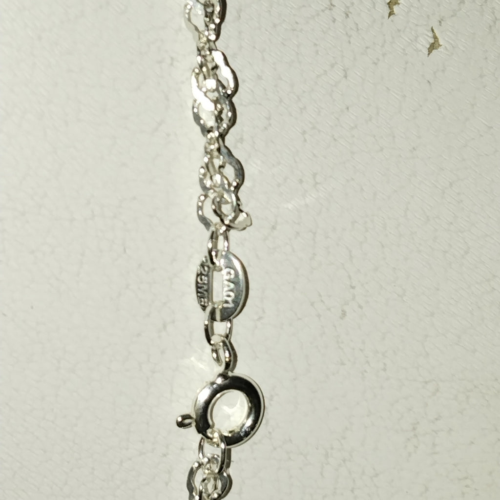 CADENA TEJIDO MEDIO TORZAL PLATA .925 55 CM 5.4 GR (NUEVO)