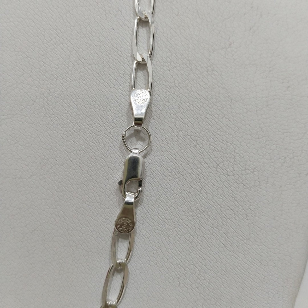 CADENA TEJIDO ESLABONES PLATA .925 55 CM 9.8 GR (NUEVO)