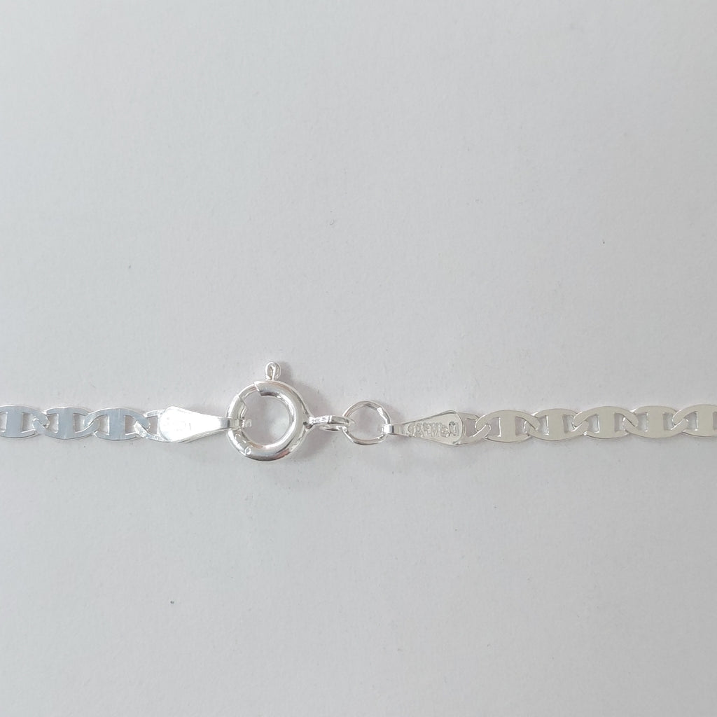 CADENA TEJIDO ESPEJO PLATA .925 55 CM 3.8 GR (NUEVO)