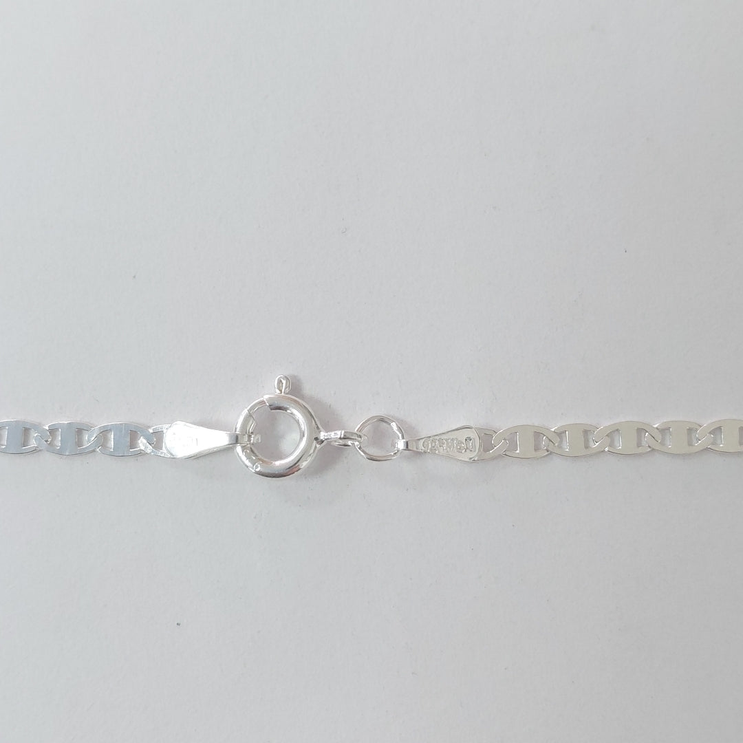 CADENA TEJIDO ESPEJO PLATA .925 55 CM 3.8 GR (NUEVO)