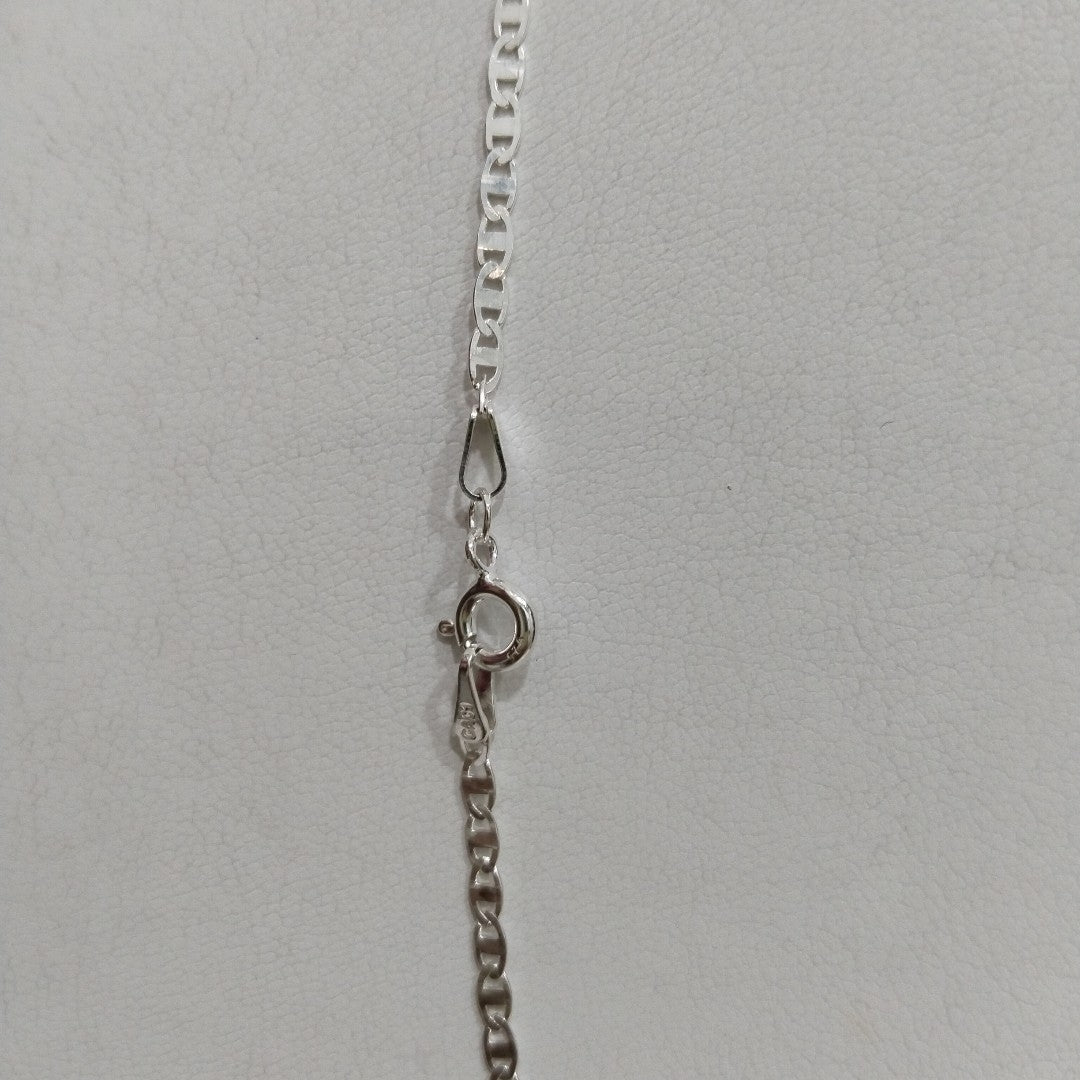 CADENA TEJIDO ESPEJO PLATA .925 55 CM 3.7 GR (NUEVO)