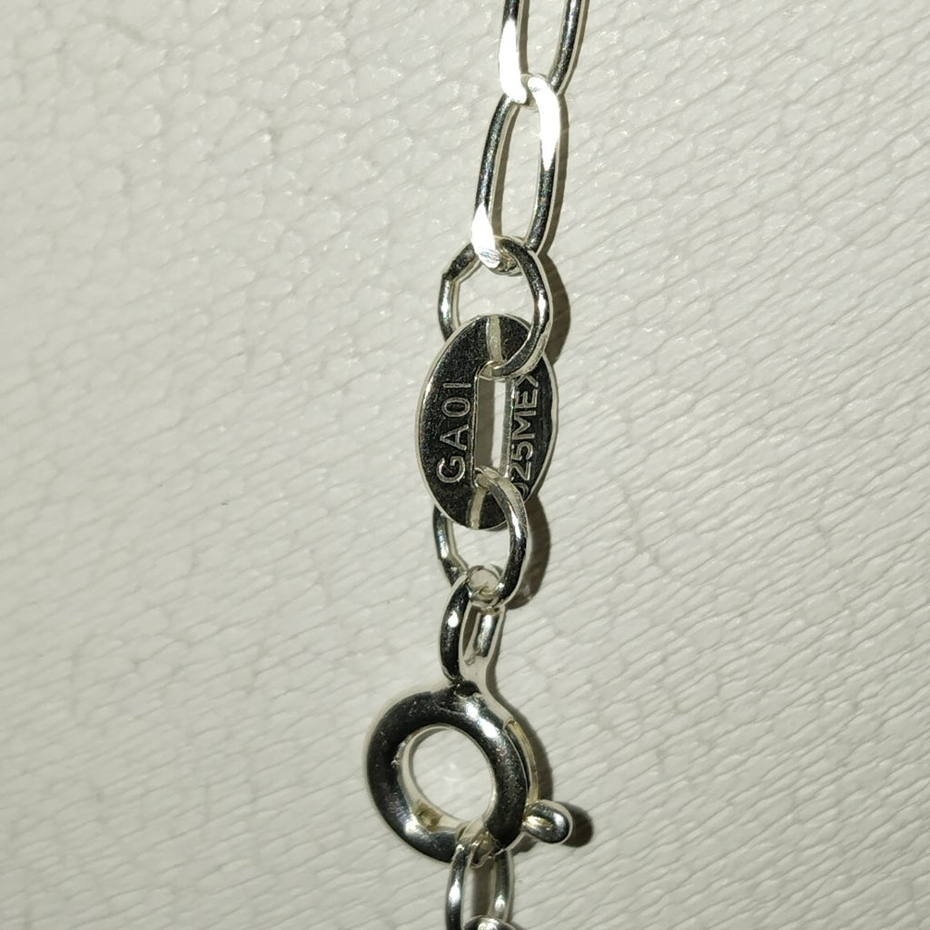 CADENA TEJIDO ESLABONES PLATA .925 55 CM 2.7 GR (NUEVO)