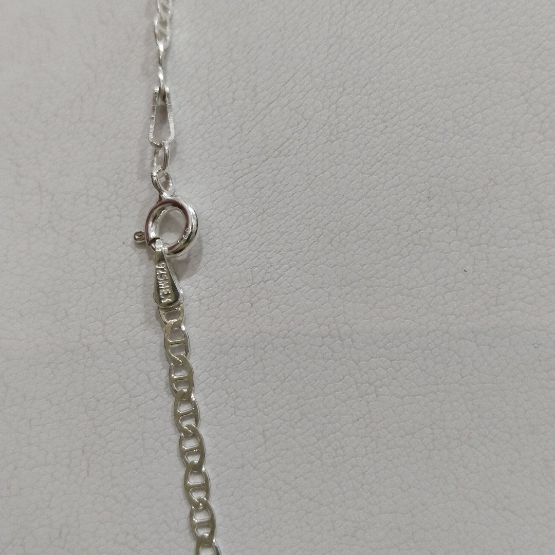 CADENA TEJIDO GUCHI PLATA .925 55 CM 3.6 GR (NUEVO)