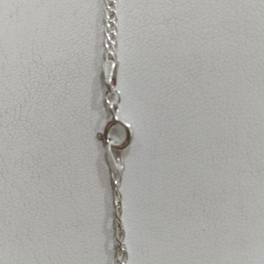 CADENA TEJIDO ESLABONES PLATA .925 55 CM 3.9 GR (NUEVO)