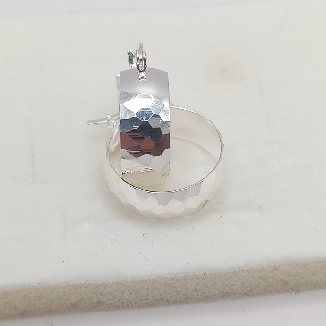 ARETES ARRACADAS FACETADAS PLATA .925 2.8 GR (NUEVO)