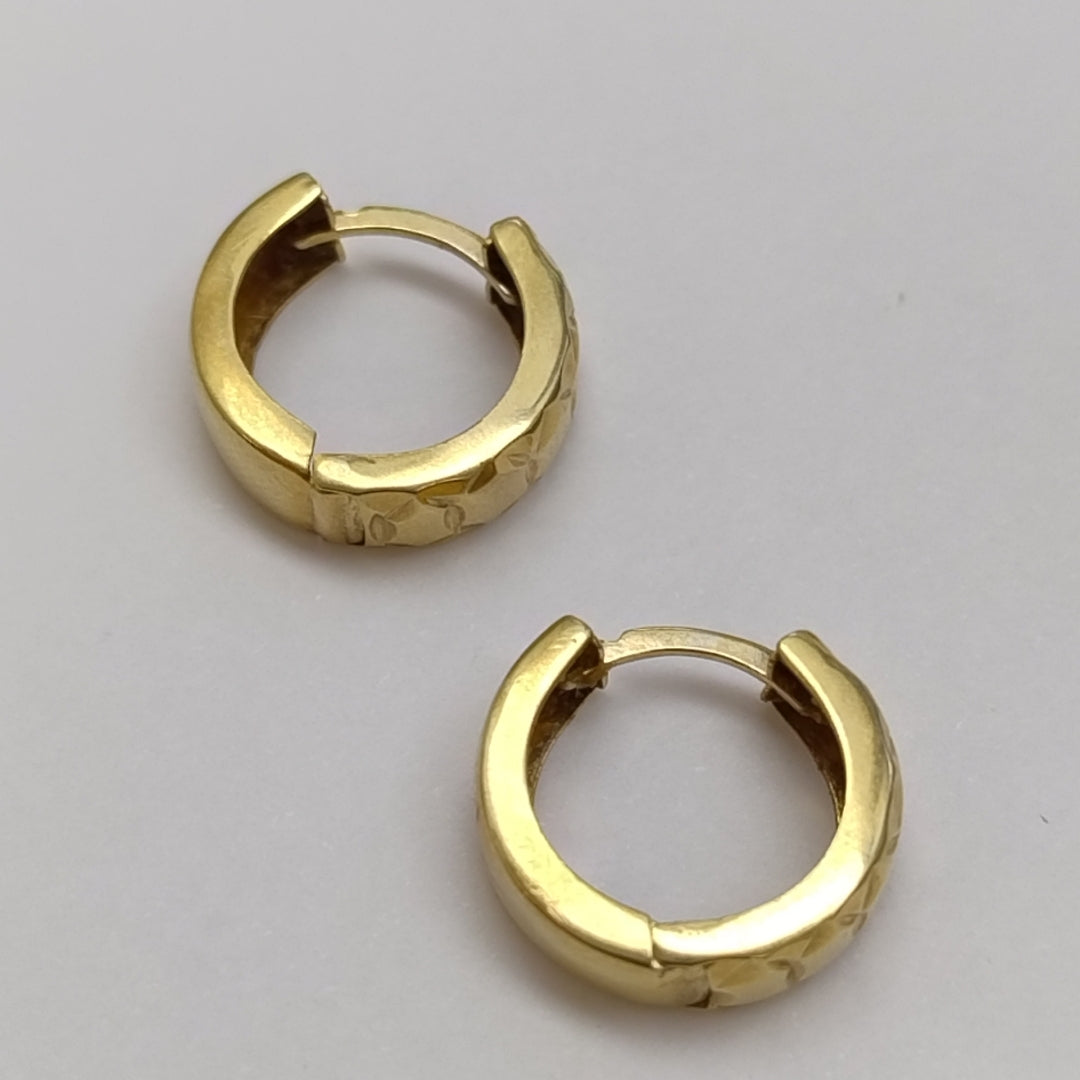 ARRACADAS PAR ORO 14 K 2.2 GRMS (SEMINUEVO)