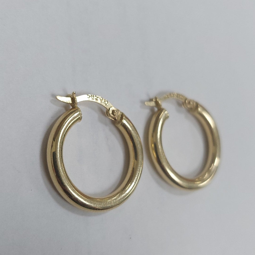ARRACADAS PAR ORO 14 K 1.8 GRMS (SEMINUEVO)