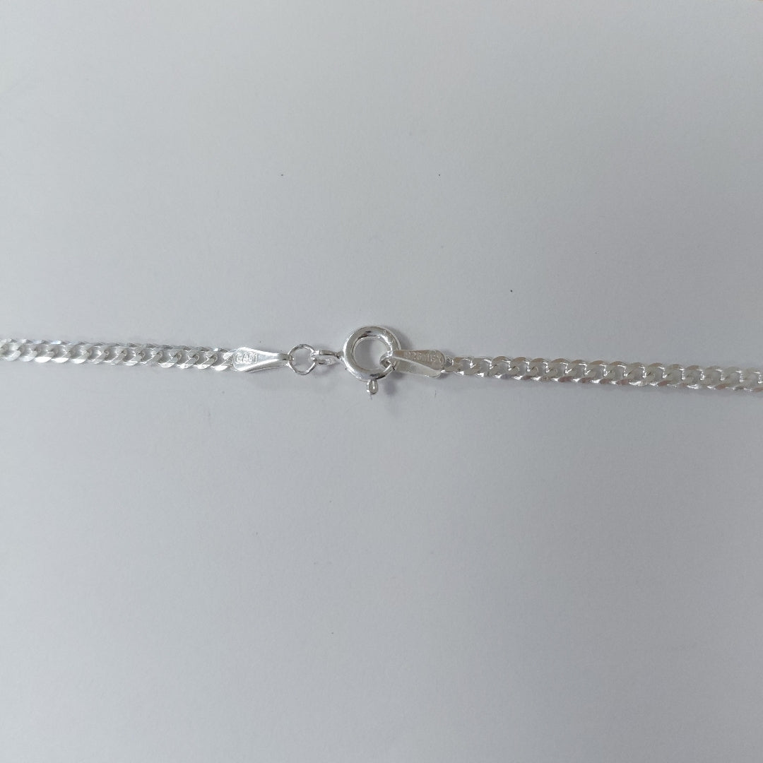 CADENA BARBADA PLATA .925 55 CM 4.93 GR (NUEVO)