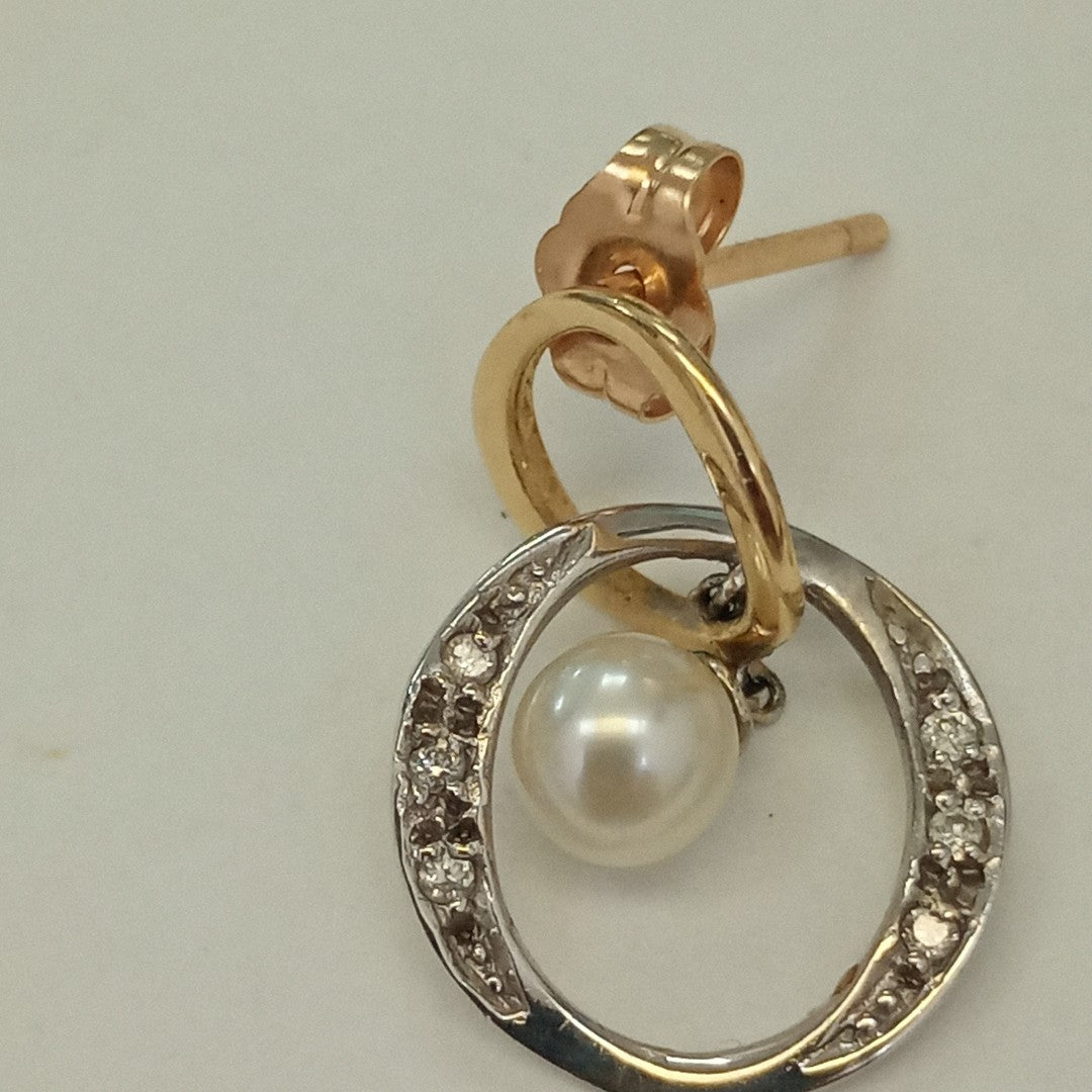 ARETES PAR ORO 14 K 2.9 GRMS (SEMINUEVO)