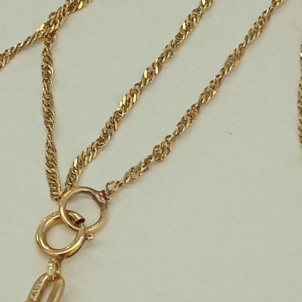 CADENA, DIJE ORO 14 K 2.7 GRMS (SEMINUEVO)