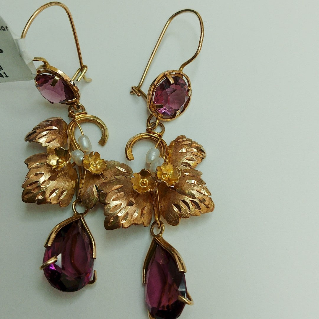 ARETES PAR ORO 10 K 8.2 GRMS (SEMINUEVO)