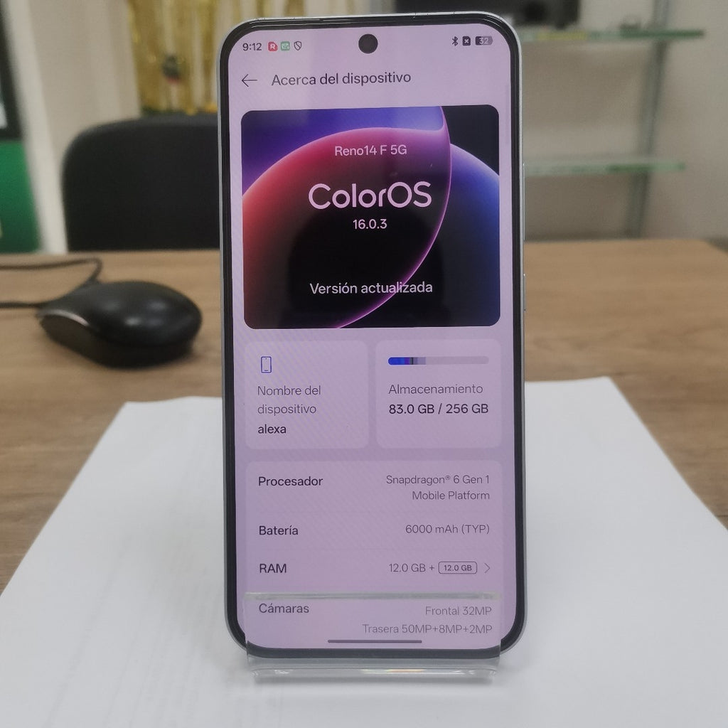 CELULAR OPPO RENO 14 F CPH2743 (2025) 256 GB 12 GB RAM (SEMINUEVO)