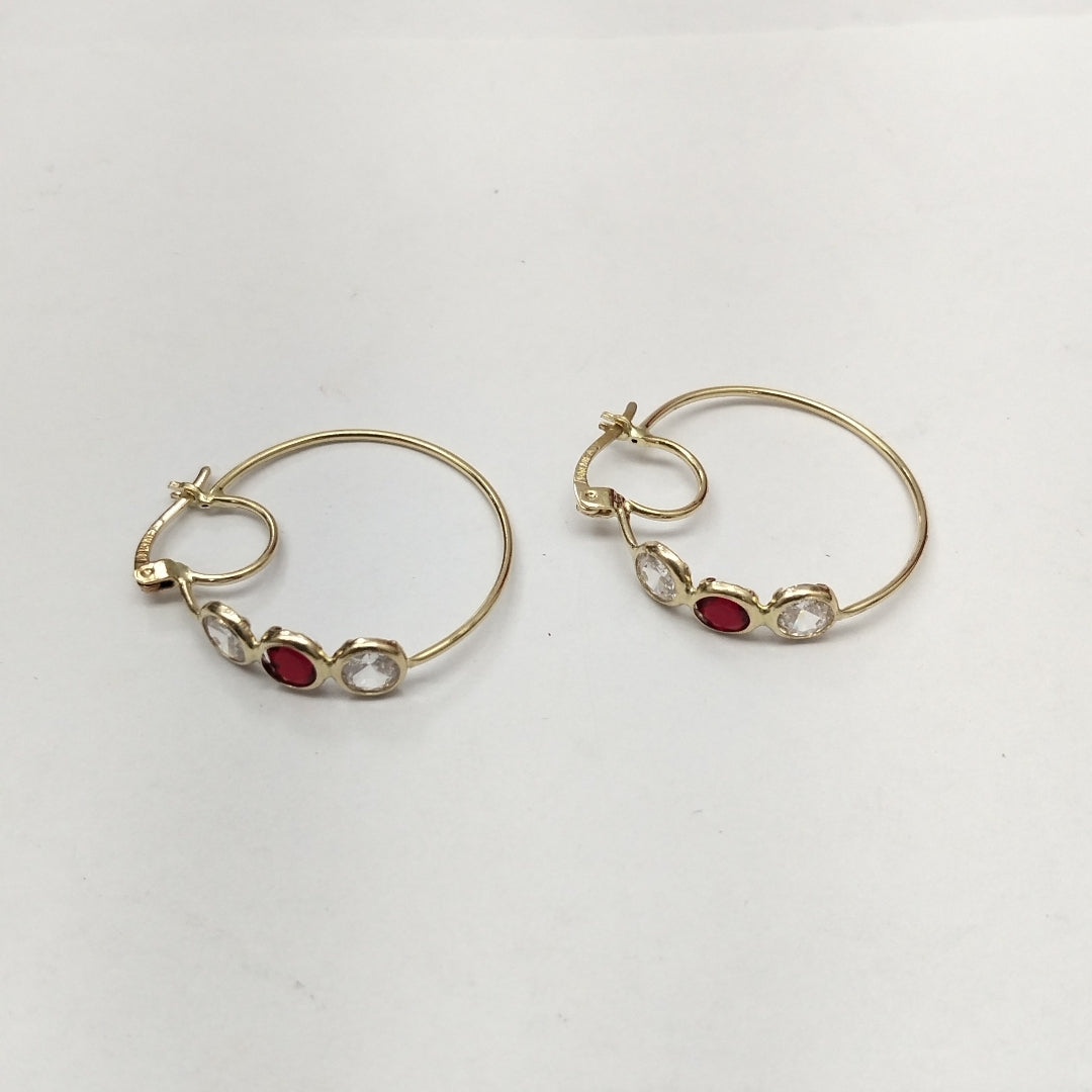 ARRACADAS PAR ORO 14 K 2,30 GRMS (SEMINUEVO)