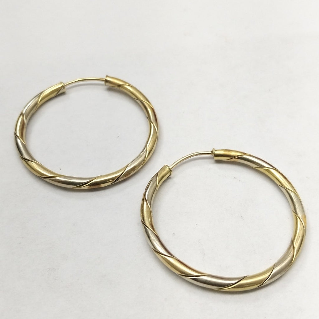 ARRACADAS PAR ORO,ORO COMBINADO 14 K 5,60 GRMS (SEMINUEVO)