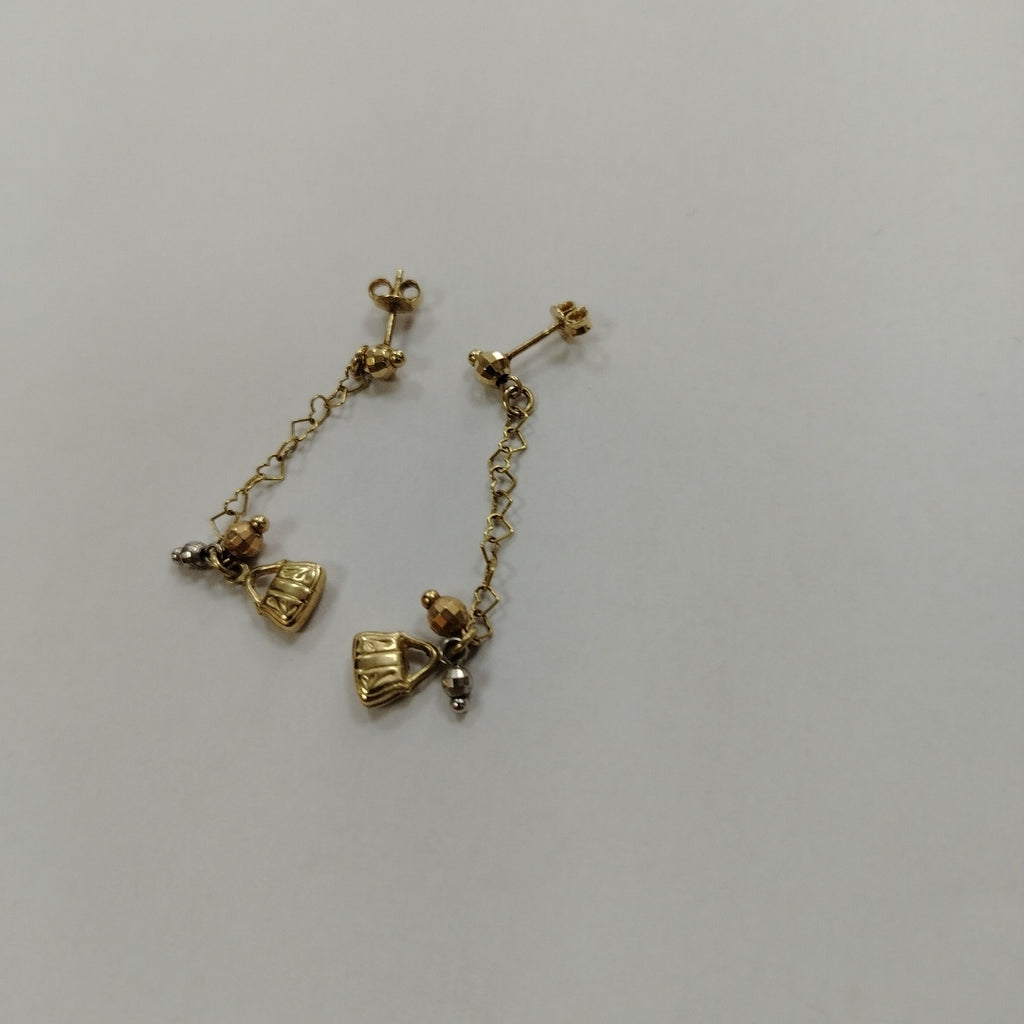 ARETES PAR ORO 14 K 2.6 GRMS (SEMINUEVO)