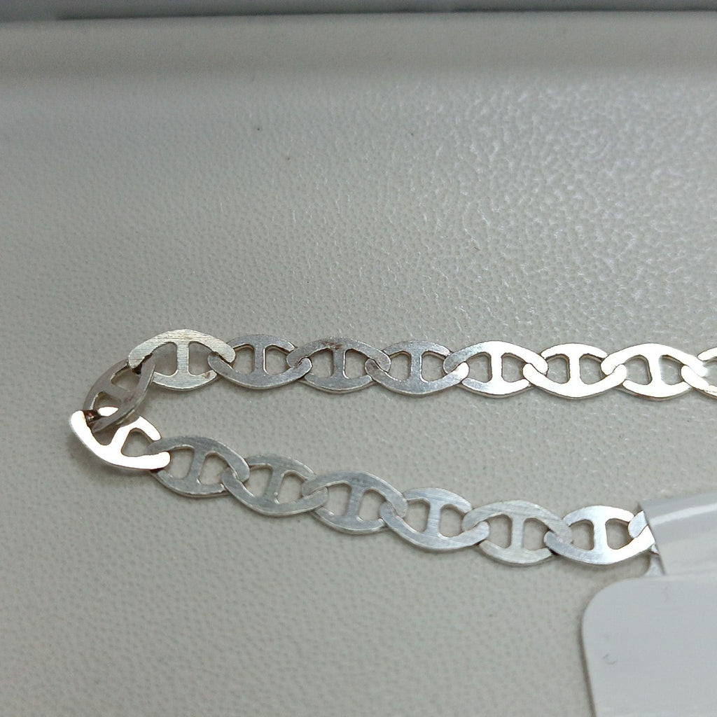 PULSERA TEJIDO GUCHI PLATA .925 18 CM 2.7 GR (NUEVO)