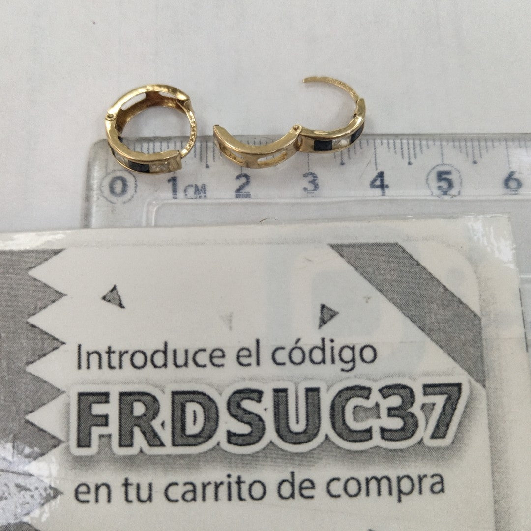ARRACADAS PAR ORO 10 K 1.3 GRMS (SEMINUEVO)
