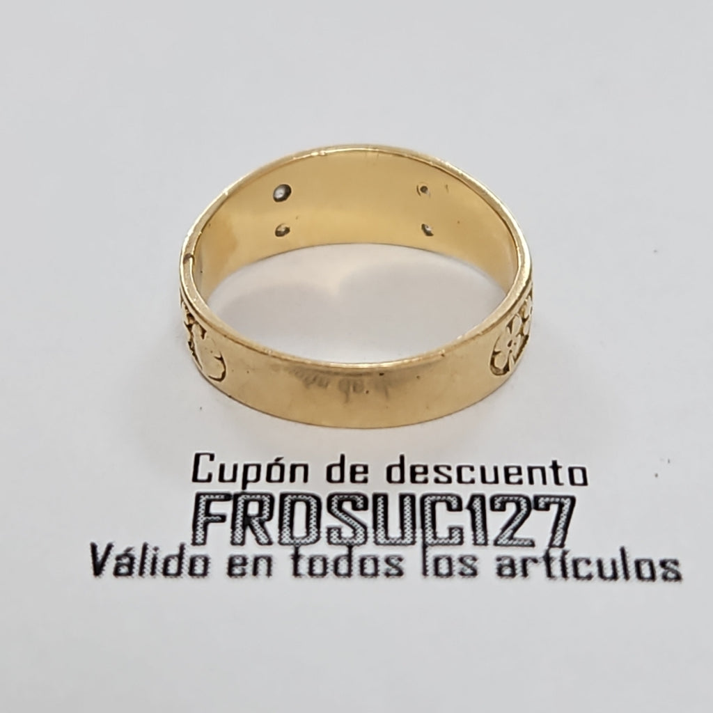 ARGOLLA DE LA SUERTE ORO 14 K 3,00 GRMS (SEMINUEVO)