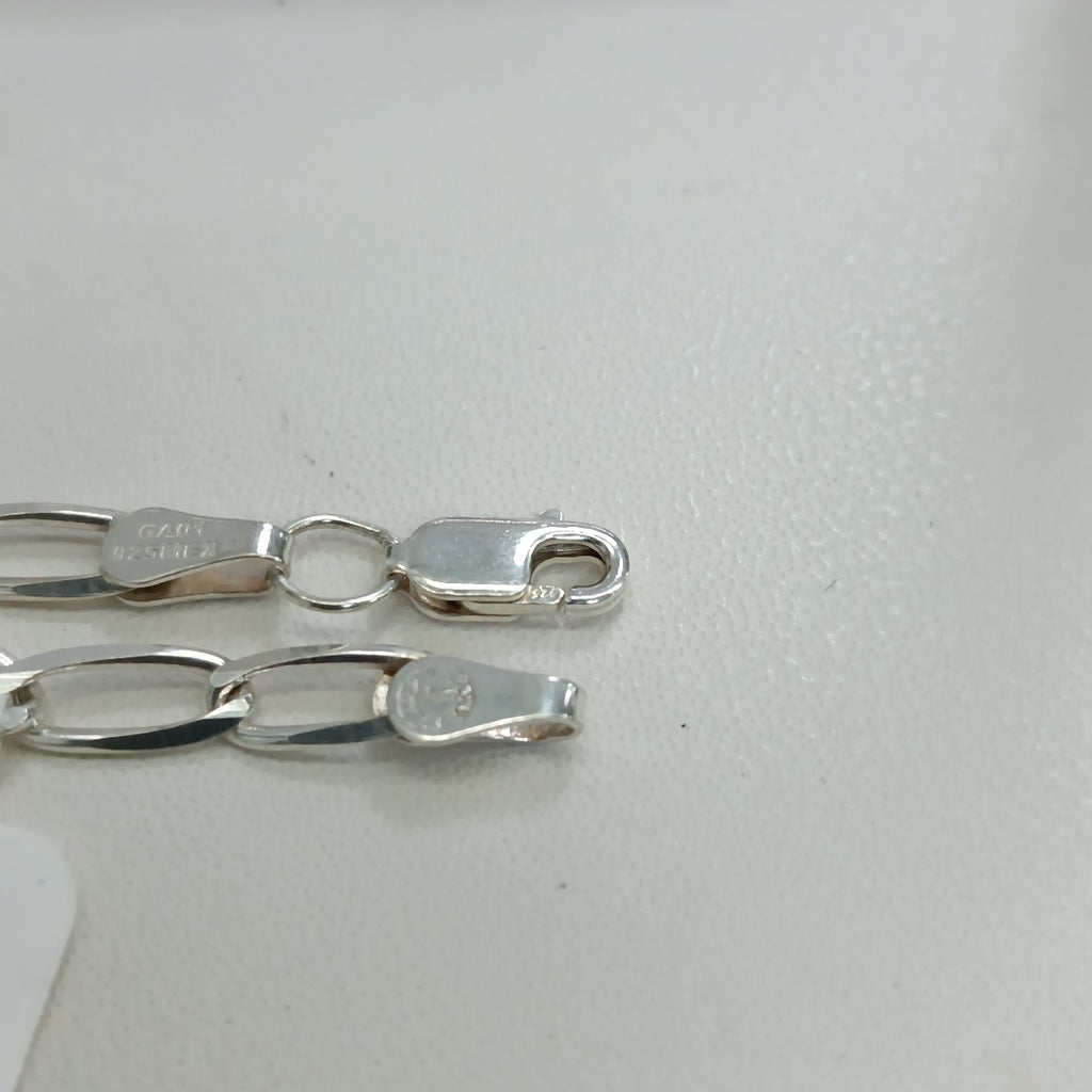 PULSERA TEJIDO ESLABONES PLATA .925 18 CM 3.6 GR (NUEVO)