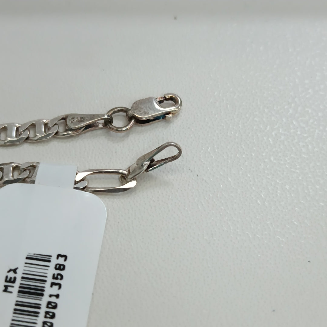 PULSERA TEJIDO 3X1 PLATA .925 16 CM 2.9 GR (NUEVO)