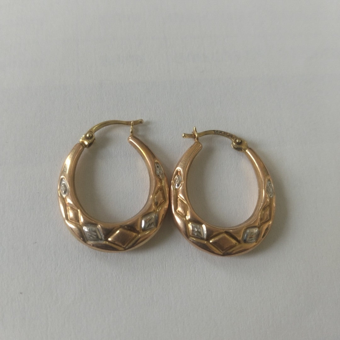 ARRACADAS PAR ORO 14 K 2.3 GRMS (SEMINUEVO)