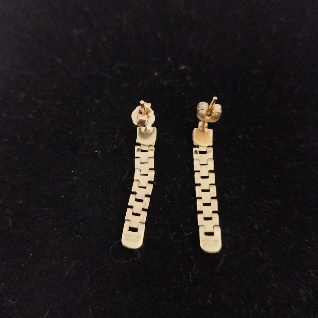 ARETES PAR ORO 14 K 1.6 GRMS (SEMINUEVO)