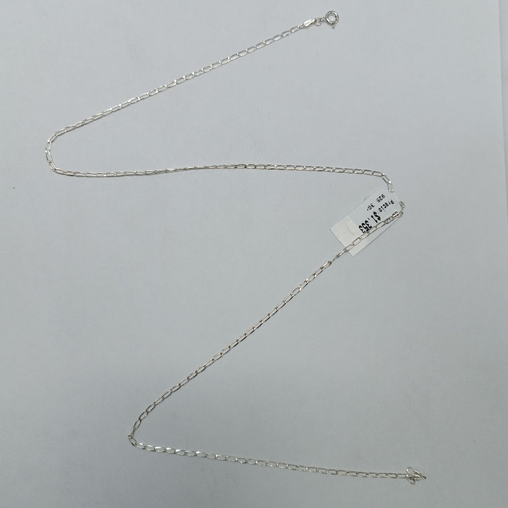 CADENA TEJIDO ESLABONES PLATA .925 60 CM 3 GR (NUEVO)