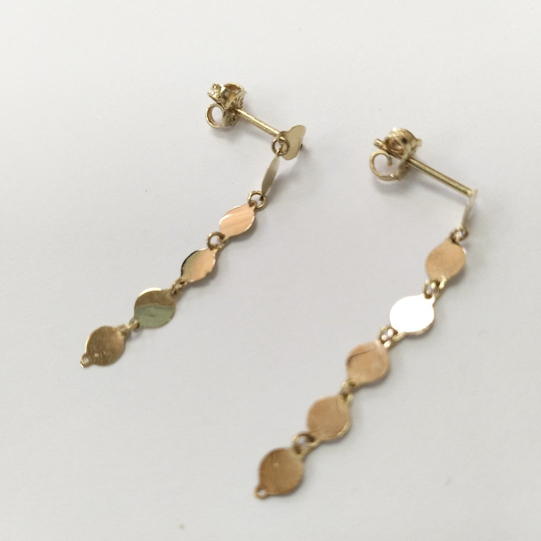 ARETES PAR ORO 14 K 0.9 GRMS (SEMINUEVO)