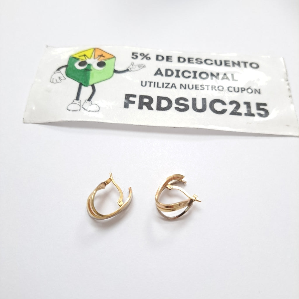 ARRACADAS PAR ORO 10 K 1.8 GRMS (SEMINUEVO)