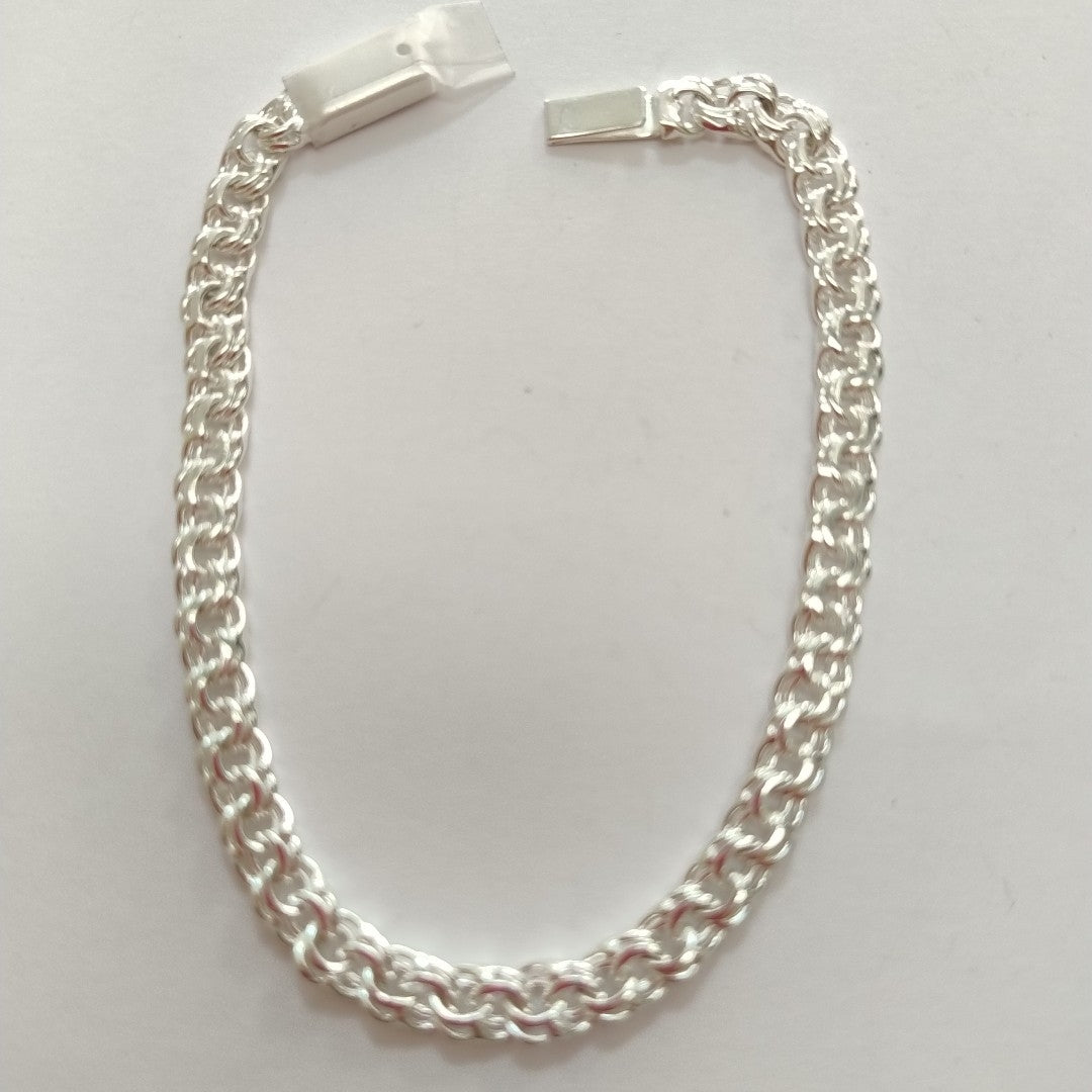 PULSERA TEJIDO CHINO PLATA .925 18 CM 8.4 GR (NUEVO)
