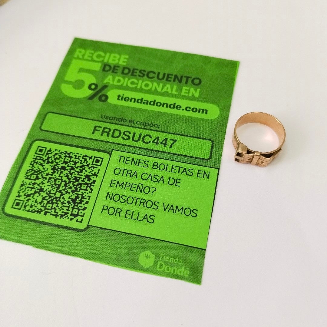 ANILLO ORO 8 K 3.2 GRMS (SEMINUEVO)