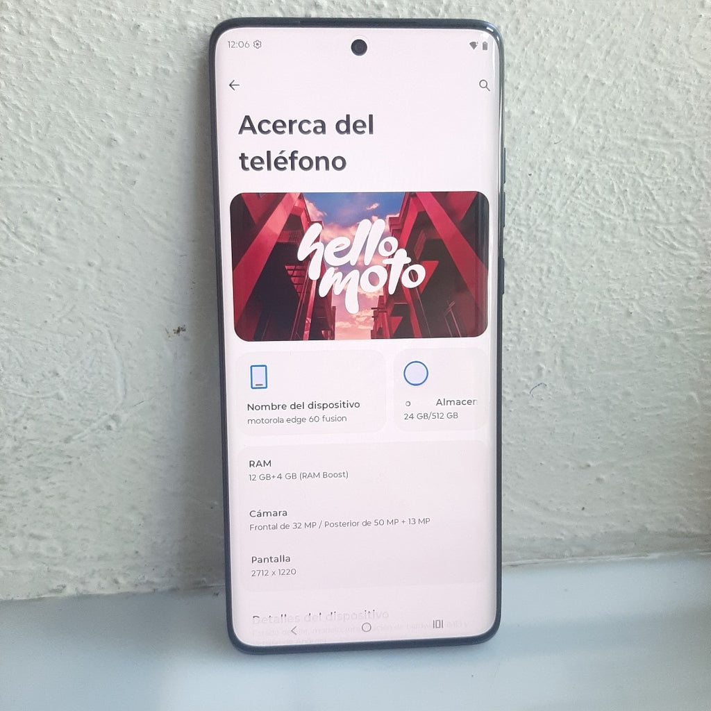 CELULAR MOTOROLA EDGE 60 FUSION XT2503-3 (2025) 512 GB 12 GB RAM (SEMINUEVO)