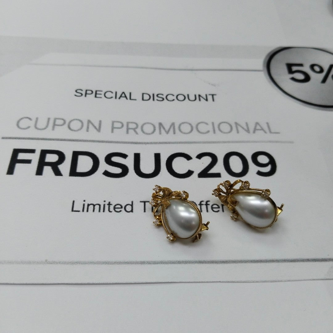 ARETES PAR ORO 10 K 5.3 GRMS (SEMINUEVO)